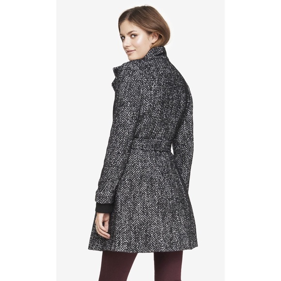 Express herringbone trench coat - Picture 2 of 5